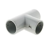 Té dérivation pour tube IRL Ø25mm - Gris - Zenitech