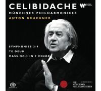 TE DEUM,MESSE NR.3 SINFONIEN NR.3-8 - CELIBIDACHE...,REMASTERED 12 SACD NEUF