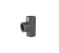 Té égal 90° Femelle/Femelle/Femelle à visser en PVC - 1''1/4