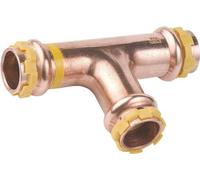 Té égal à sertir cuivre Gaz SPG 5130V FFF diamètre : 22 réf 530GXXG