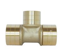 SOMATHERM FOR YOU, Té égal à glissement PER Ø25 - Montage facile, résistant à la corrosion, compatible avec tubes PER - Pression max 10 bars, T°C d'utilisation 5°C à 90°C