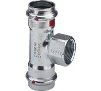 Viega Pièce en T Prestabo 558949 35 mm x Rp 3/4 x 35 mm, acier non allié, SC-Contur, polygonale