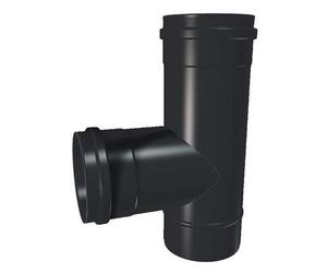 TE EMAILLE POUR CONDUIT EVACUATION FUMEE CHEMINEE POELE CHALEUR INTERIEUR DISTRIBUTION TUBAGE RACCORD 90 ° Ø 80 mm