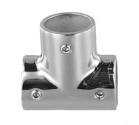 Té en acier inoxydable 316 pour Bimini Top Support structurel pour yacht en plein air ramification de tuyaux et applications de qualité marine (25 mm)