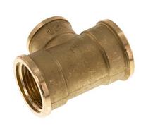 Té en laiton Rp 1'' x Rp 1/2'' 16 Bar