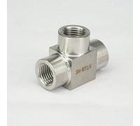 Té femelle 1/4 "NPT, 3 voies, raccord de tuyau en acier inoxydable 304, eau, gaz, huile