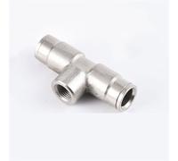 Té Femelle enfichable à Verrouillage Coulissant de 1/8 Pouces, Accessoires de buse de Brouillard, connecteur de couplage en t de 3/8 Pouces (9.52mm), 10 pièces