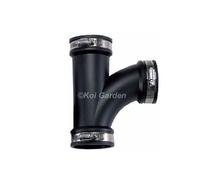 Té flexible en PVC 90 mm avec anneau de serrage