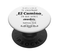 Te haré entender, y Te enseñaré el Camino en Que debes andar PopSockets PopGrip Adhésif