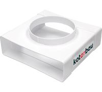 Té KOTARBAU® pour gaines de ventilation plates 200x60mm avec trou ⌀125mm Raccord de gaine