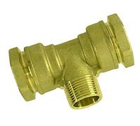 Te laiton pour tuyau polyéthylène mâle 20 x 27 tuyau ø 32| Boutté