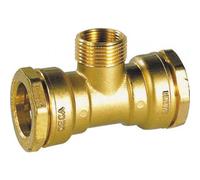 Té laiton sortie au centre mâle Ø 26/34 femelle Ø 20/27 PE 32 SFERACO