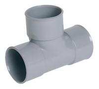 Nicoll - Té pied de biche 87°30 en PVC diamètre 40, FF double emboiture - UTH188