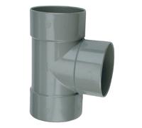 Té pied de biche PVC double Femelle 87°30 D125 WAVIN 3026022