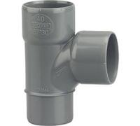 Té pied de biche PVC Mâle Femelle 90° D40 - WAVIN - 3026011 Gris G