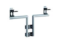 Té pour BKIS épais 12,5mm simple hauteur acier RAL 9016 Pure - HAGER BKIS121308E9016