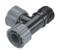 Té pour clarinette d'arrosage enterré 26/34 - 2 femelles et 1 mâle