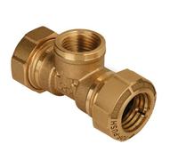 Té pour tube PE - serrage extérieur - F3/4"-25 - Tof Push EFFEBI