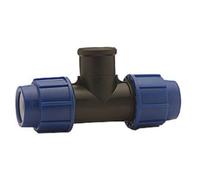 Té pour tuyau PE ou PP diam 50 - fileté femelle 1"1/2