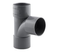 Té PVC NF femelle à 87° 40mm à coller gris Fitt