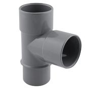 Té PVC NF mâle/femelle à 87° 32mm à coller gris Fitt