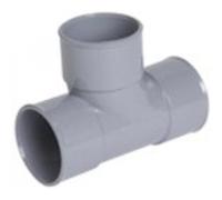 té pvc - pied de biche - femelle / femelle - 87 degrés30 - diamètre 50 mm - nicoll tj188