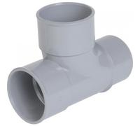 NICOLL COV50154 Té Pied de biche Simple Male-Femelle à 87°30-PVC Gris-Ø 40 mm-TH188MF