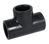 té pvc pression - femelle / femelle - 90 degrés - diamètre 25 mm - nicoll t25f
