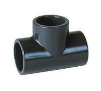 té pvc pression - femelle / femelle - 90 degrés - diamètre 63 mm - nicoll t63f