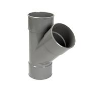 Té PVC vidange 45° FF 100