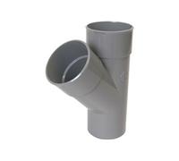 Té PVC vidange 87'30° MF 125