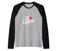 Te Quiero Inscription Humoristique en Forme de cœur Manche Raglan