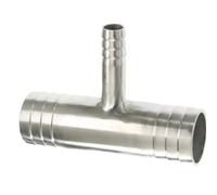 Té réducteur de barbe de tuyau de 6 à 51mm, séparateur à 3 voies en acier inoxydable 304, connecteur de queue de tuyau, raccord de tuyau de coupleur(25-16-25mm)
