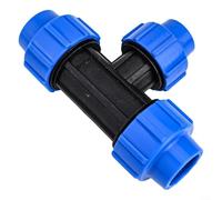 Té réducteur pour tuyaux d'irrigation en polyéthylène soutenant le routage d'eau multi-branches dans les projets de production horticole et d'espaces verts (25 x 20 x 25)
