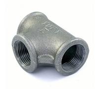 Té réduit fonte FFF 20/15/20 noir CODITAL