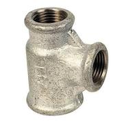 Té Réduit Fonte Galva/ 2" - 1" - 2