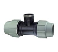 Té taraudé à compression 7140 - 75 mm x 3" - Plasson