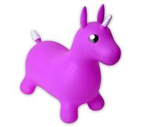 TE-Trend B-Ware Jouet de saut licorne avec corne blanche et queue violette
