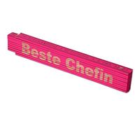 TE-Trend Mètre Pliant Rose 2 Mètre Échelle Bres Laser Gravure Dicton Pères Fête des Mères Mama Anniversaire - Meilleur Patron