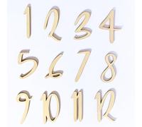 TE Whaka | Numéros de table en bois - 1 à 12 - DIY décoration Plan table mariage, bapteme, communion, anniversaire - Centre de table - Chiffres en bois | 10 cm de haut
