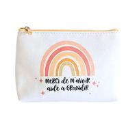 TE Whaka Pochette Merci de m'avoir aidé à Grandir | Cadeau Nounou, Creche, maitresse d'école, Atsem, aesh, periscolaire - Fin d'année Scolaire - Cadeaux remerciements Merci (Orange)