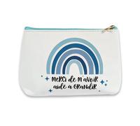 TE Whaka Pochette Merci de m'avoir aidé à Grandir | Cadeau Nounou, Creche, maitresse d'école, Atsem, aesh, periscolaire - Fin d'année Scolaire - Cadeaux remerciements Merci (Bleu)