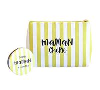 TE Whaka | Pochette + Miroir Maman chérie - Vanity, Maquillage, Pochette - Cadeau Maman, Cadeau Grossesse Future Maman - Cadeau fête des mères