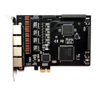 TE420 Asterisk 4 x E1 Carte PCIE ISDN PRI E1 pour Asterisk Issabel FreePBX Dahdi Téléphone VoIP PBX