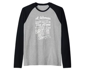 Tea and British Detective Shows Funny Mystery Lover Manche Raglan