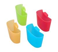 Tea Bag Holder Organizer - Countertop Storage Rack for Kitchen Tea Bags | and Acrylic Multi Slot Design with Dust Proof Lid, Space Saving Sachet Dispenser for Home Office Use