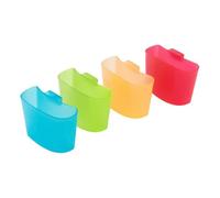 Tea Bag Holder Organizer - PP Compact 6x3x4.6cm | Mug Hook Tea Bag Rack Set, Small Color Packet Holder | Convenient Teas Storage Clip for Home Kitchen Office Restaurant Travel Use