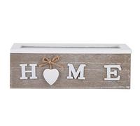 Tea Bag Organizer Box | Wooden Storage with Acrylic Lid | Jewelry/Office/Kitchen Desktop Container | 2 & 3 Compartment Options (3 Compartment 600ml)