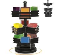 Tea Bag Organizer - Wood 20cm, 3 Tier Storage Box, Rotating Sugar Chest | Design de grande capacité, porte-comptoir de cuisine pour garde-manger, café, bureau de bureau, comptoir de bar, sacs à thé