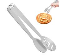 Tea Bag Squeezer - Stainless Steel Bags Tongs, Strainer Holder Clip| Durable Gripping Tool For Sugar Lemon Beverage Kitchen Coffee Teas Preparation Accessory